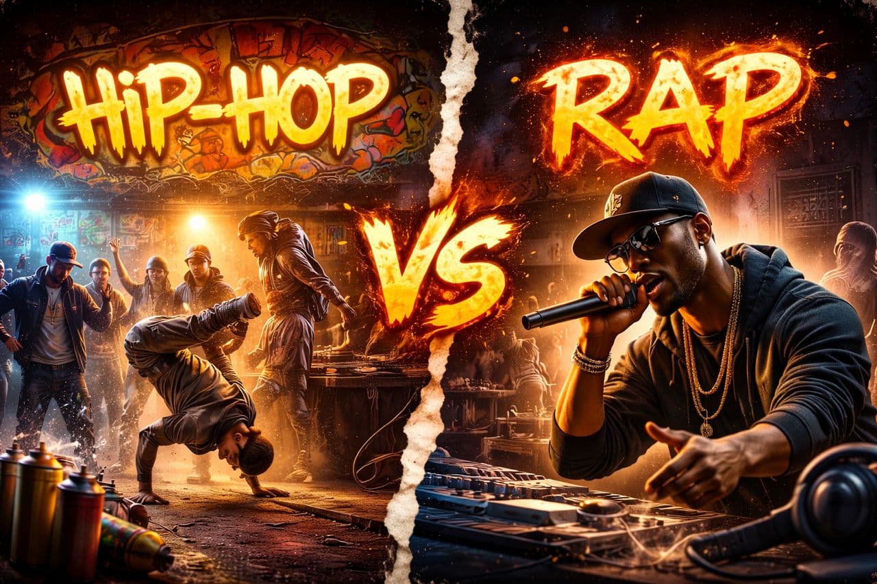 فرق بین هیپ‌هاپ و رپ چیست؟ | همه چیز درباره سبک‌ها و فرهنگ موسیقی شهری